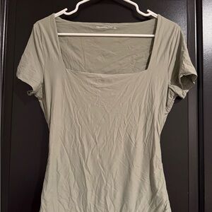 Abercrombie sage green bodysuit size L